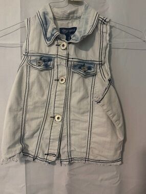 Vintage acid washed Denim Vest